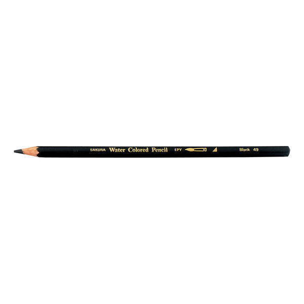 サクラクレパス 水彩色鉛筆ブラック JEPY#49 10個（直送品）