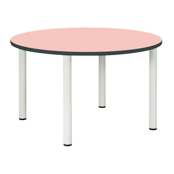 三和製作所 多目的テーブル 丸型 ピンク 00260408（直送品）