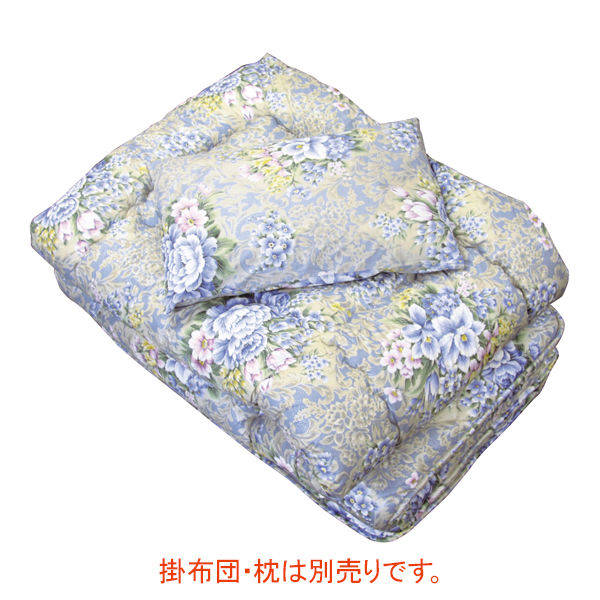 三和製作所 敷布団 花柄ブルー 00001237（直送品）