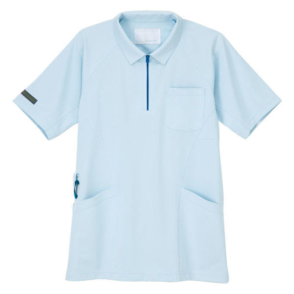 ナガイレーベン ニットシャツ CX-3117 アクア L 医療白衣 1枚（取寄品）