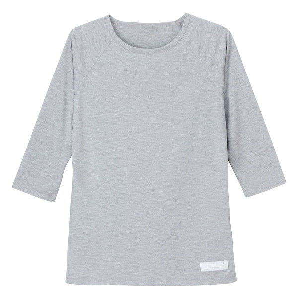 ナガイレーベン 男女兼用Tシャツ LI-5097 グレー M 医療白衣 1枚（取寄品）