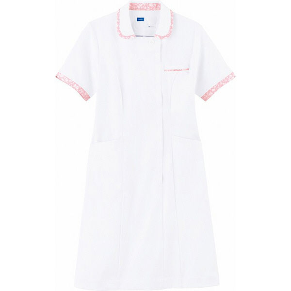 自重堂 WHIseL（ホワイセル） ワンピース WH12100 ホワイトピンク S 医療白衣 1枚（取寄品）