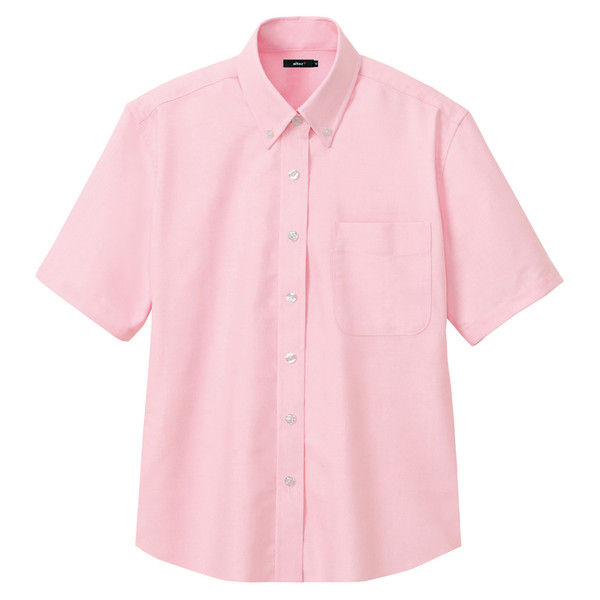 アイトス レディース半袖オックスボタンダウンシャツ 7873 ピンク 4L 1枚（直送品）