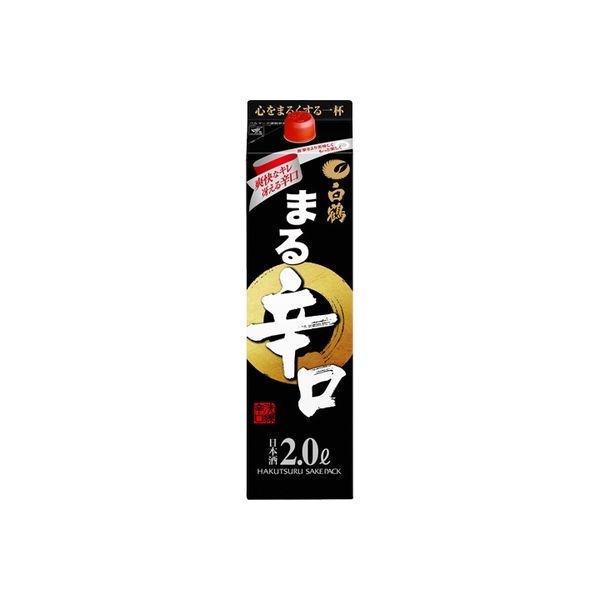 白鶴酒造 白鶴「まる」辛口 サケパック 2L 7052685 1箱(1入)（直送品）