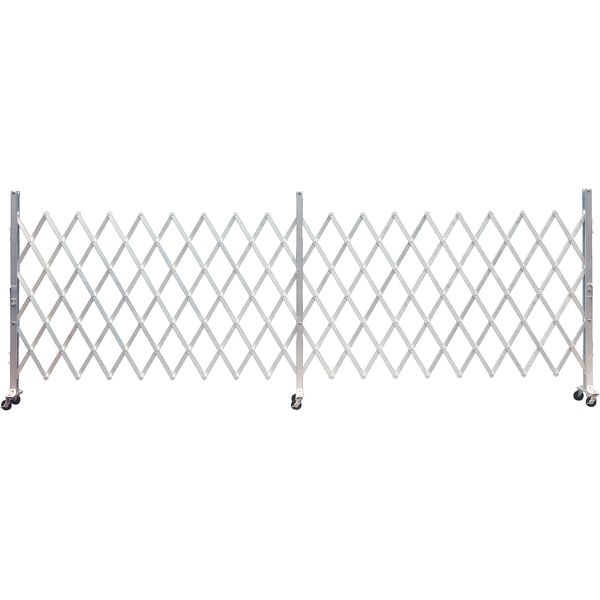 【車上渡し】ゲート工業 アルミクロスゲート Xタイプ 高さ2.0m×間口1.8m 片開き AXS-18-0 1基（直送品）
