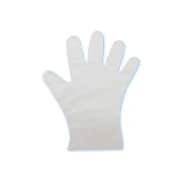 【ポリエチレン手袋】 三和 使い捨てEVA手袋 EVAGL-1 半透明 フリーサイズ 1箱（100枚）