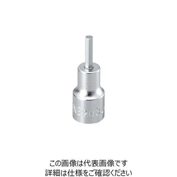 TONE ヘキサゴンソケット 2mm 差込角6.35mm 2H-02HP 1個 864-2100（直送品）