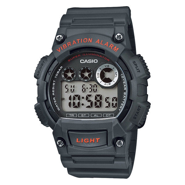 カシオ 腕時計 デジタル W-735H-8AJH 10気圧防水 ブラック 1個
