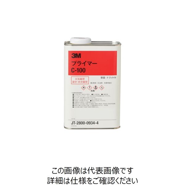 スリーエム ジャパン 3M プライマー 刷け塗りタイプ 1リットル C100 1L 1セット(6缶) 108-6631（直送品）