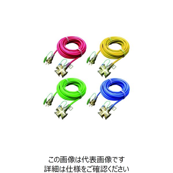 キタムラ産業 キタムラ 三芯カラーマルチコード TKMC-20SET-C 1ケース(8本) 213-8612（直送品）