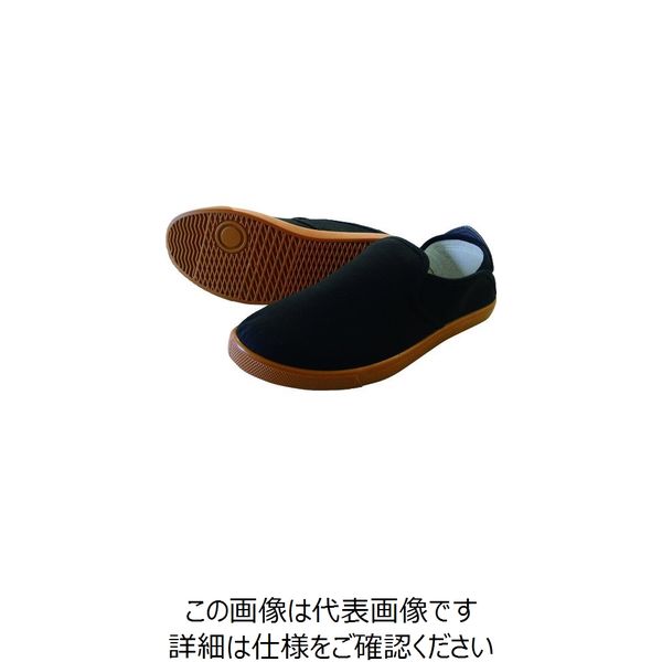 喜多 かかとが踏める作業靴 DK230 ブラック 25.0 DK230-BK-25.0 1足 216-8054（直送品）