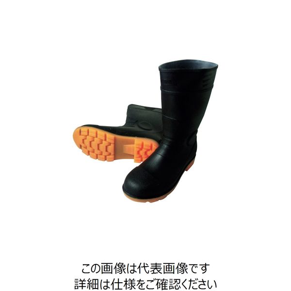喜多 安全PVC長靴 KR7450 ブラック 27.0 KR7450-BK-27.0 1足 235-2384（直送品）