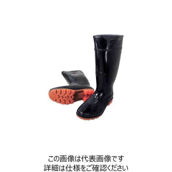 喜多 耐油ロング長靴 KR970 ブラック 25.0 KR970-BK-25.0 1足 219-8181（直送品）