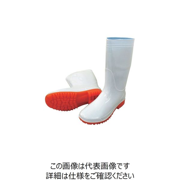 喜多 耐油長靴 ホワイト 28.0 KR7410-WHT-28.0 1足 219-9678（直送品）