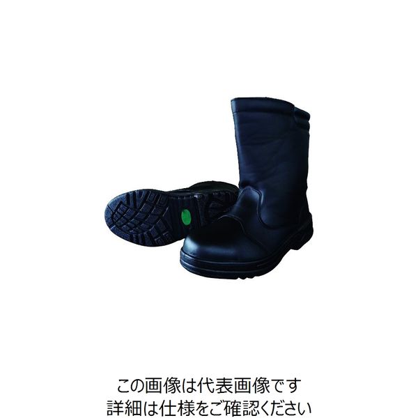 喜多 耐油底ウレタンワークブーツ半長靴 ブラック 28.0 MK7890-BK-28.0 1足 216-9637（直送品）