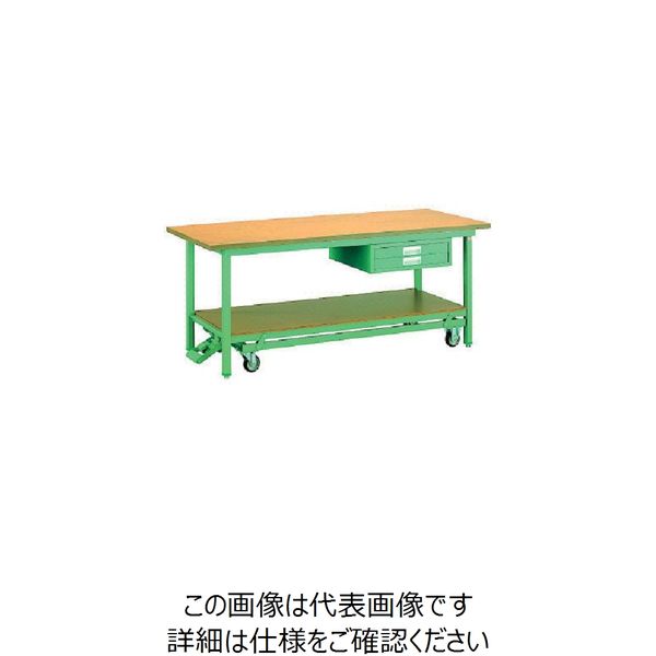 大阪製罐 OS 移動式作業台 木製天板(厚み31mm) BM1875 1台 136-0991（直送品）