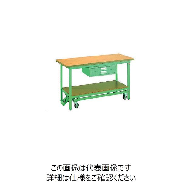 大阪製罐 OS 移動式作業台 木製天板(厚み31mm) BM1275 1台 135-6329（直送品）