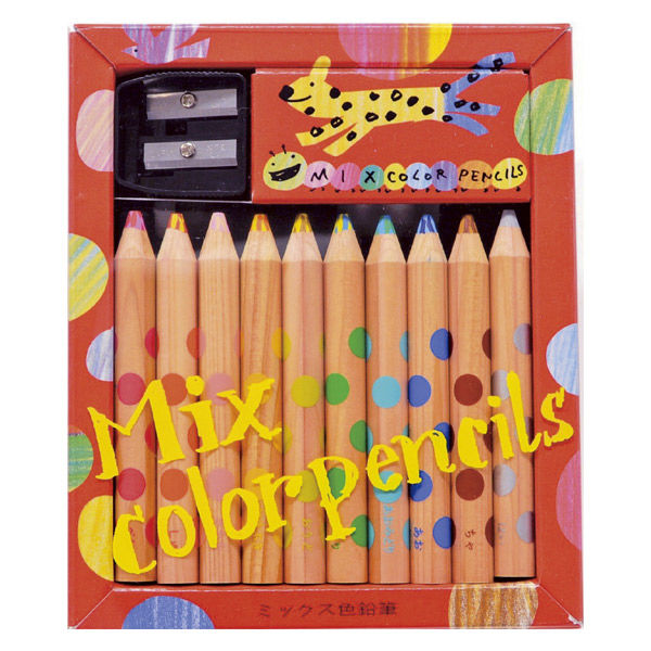 コクヨ ミックス色鉛筆 1箱（10本入） KE-AC1