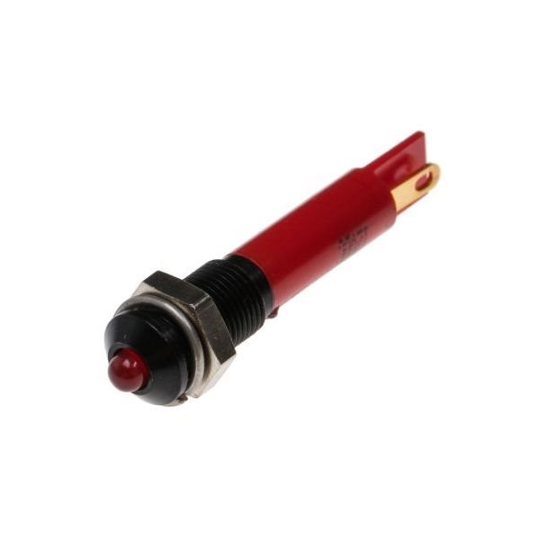 アールエスコンポーネンツ RS PRO 表示灯， 12V dc， 赤， 実装ホールサイズ:6mm 206-003 1個（直送品）