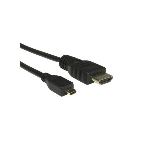 RS PRO HDMIケーブル 長さ:1m， HDMI ー Micro HDMI， A:オス， コネクタ B:オス（直送品）