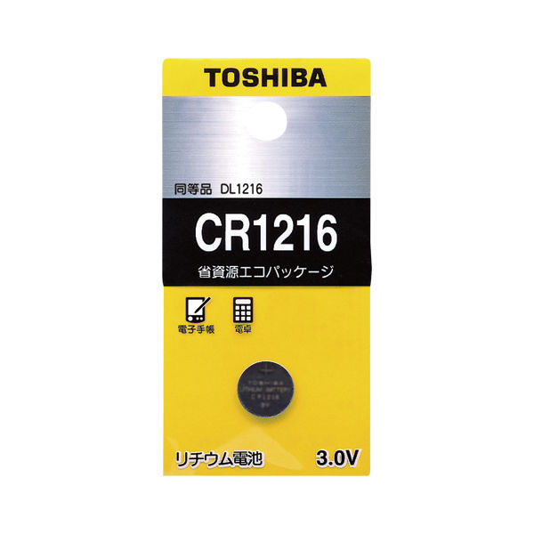 東芝 リチウムボタン電池 CR1216EC 1セット（10パック）