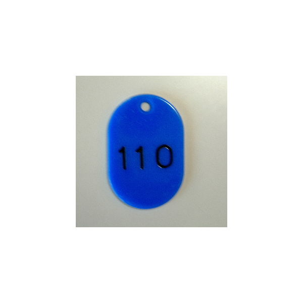 クラウングループ 番号札　番号入〔大１０１ー１５０〕　青 CR-BG43-BL 1セット（直送品）