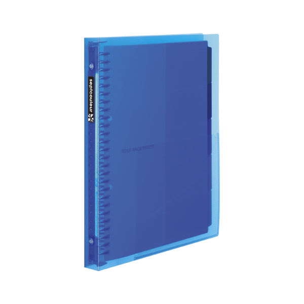 マルマン Ｂ５ファイルノートセプトクルール　ブルー F615B-02 ブルー 3冊（直送品）