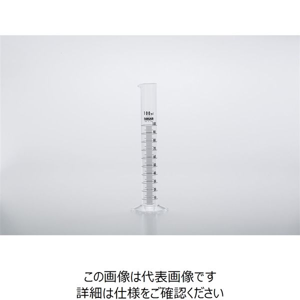 ナリカ メスシリンダー（ケミカルシリンダー）50ml 印刷目盛 プラスチック製 S75-2012-03 1セット（10個）（直送品）