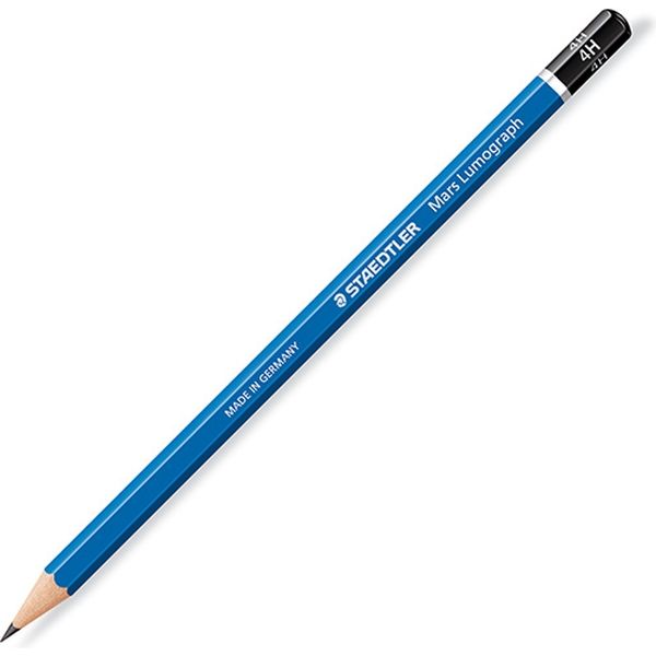 ステッドラー マルス　ルモグラフ　高級鉛筆　４Ｈ 100-4H 12本（直送品）