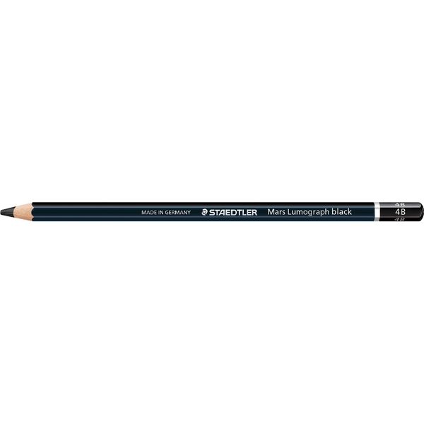 ステッドラー マルス　ルモグラフ　ブラック　描画用高級鉛筆　４Ｂ 100B-4B 12本（直送品）