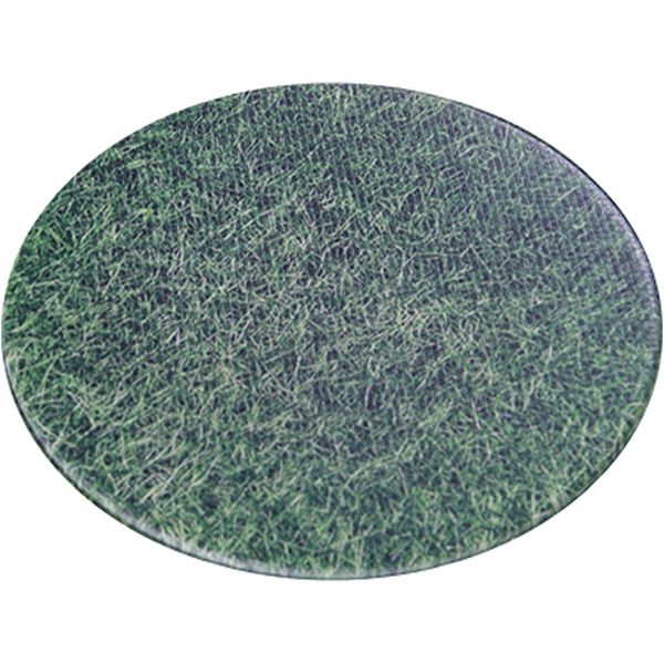 イケヒコ PVCチェアパッド 芝生 丸 約380×380mm グリーン 1302070017701 1枚（直送品）