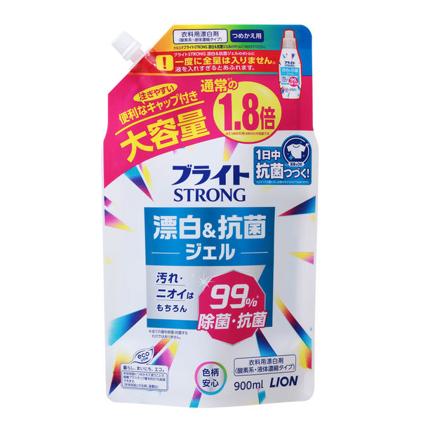 ライオン ブライトSTRONG ブライトストロング 詰替え 大 900ml 4903301282686 1セット（12個）（直送品）