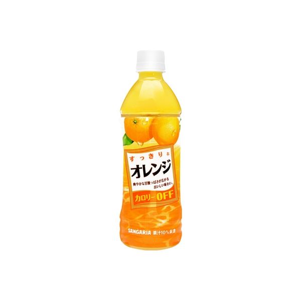 サンガリア すっきりとオレンジ ペット 500ml×24 4902179015174 1箱（24P入）（直送品）