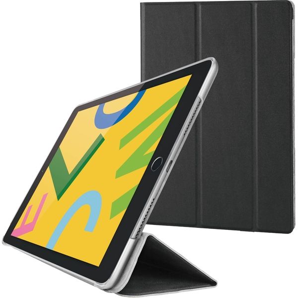 iPad ケース カバー 第7世代 第8世代 10.2 対応 フラップ レザー 背面クリア 黒 TB-A19RWVBK エレコム 1個（直送品）