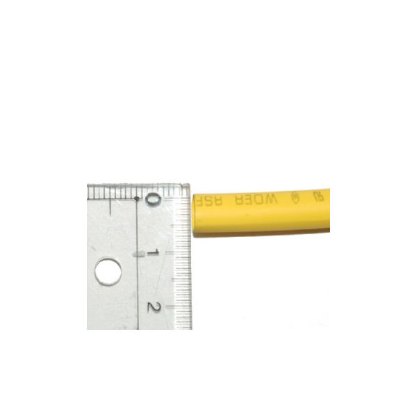 Linkman 熱収縮チューブ 耐熱タイプ 黄 6mm W16Y 1本 63-3048-27（直送品）