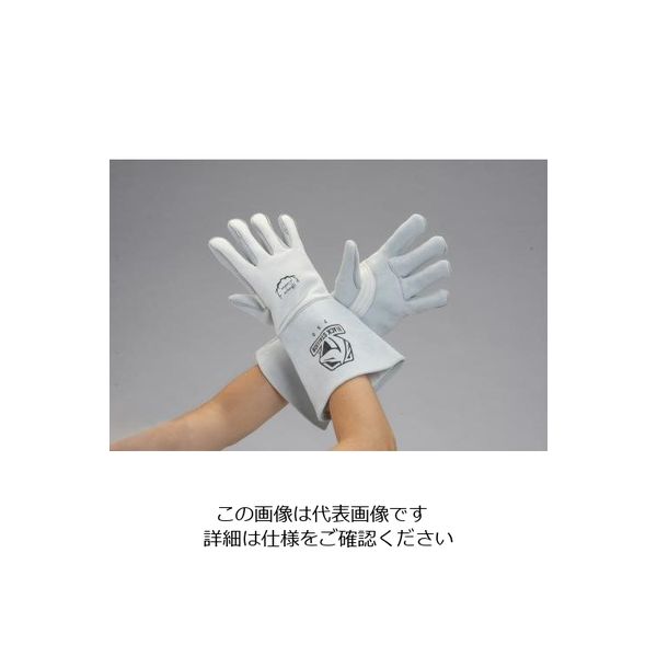 エスコ [M]手袋(溶接用・鹿革) EA353AT-21 1双（直送品）