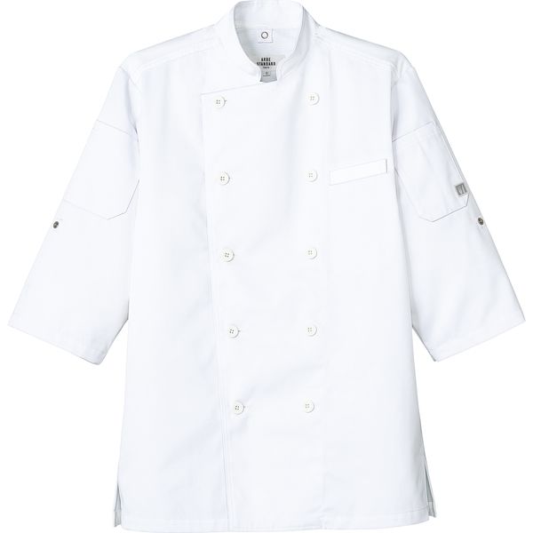 チトセ コックシャツ（七分袖） 兼用 白 4L AS-8612（取寄品）