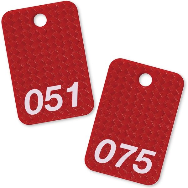 オープン工業 スチロール番号札 51～75 赤 BF-82-RD（直送品）