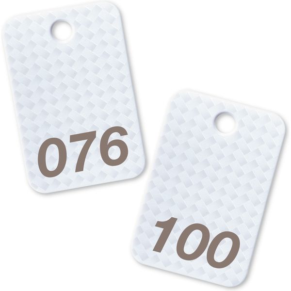 オープン工業 スチロール番号札 76～100 白 BF-83-WH（直送品）