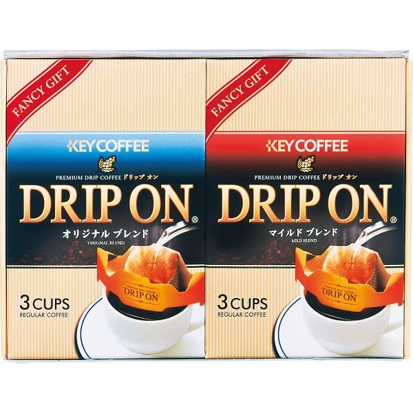 【5箱セット】ドリップオン レギュラーコーヒーギフト（6袋） キーコーヒー KPN-050N  （直送品）