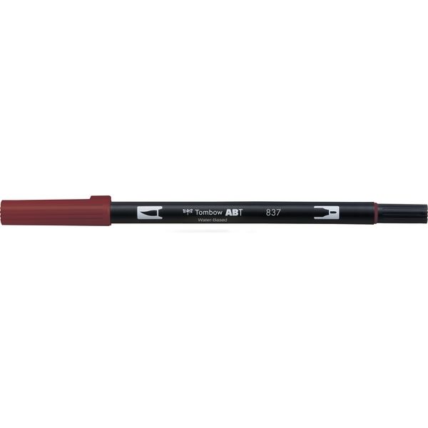トンボ鉛筆 水性グラフィックマーカー ディアルブラッシュペン ABT 837 AB-T837 6本（直送品）