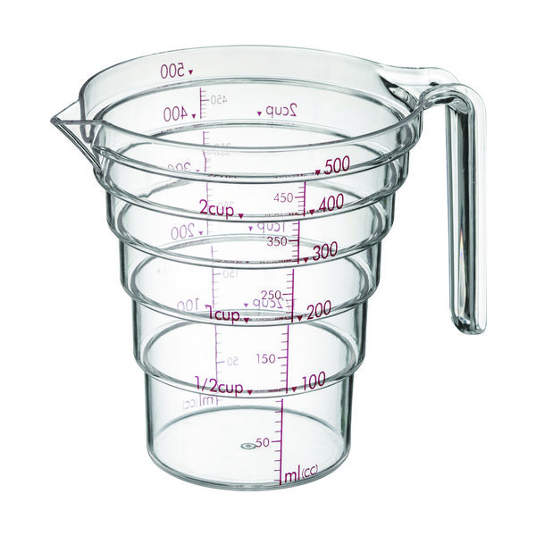 トラスコ中山 段々計量カップ５００ＭＬ DD-500 1個 161-1103