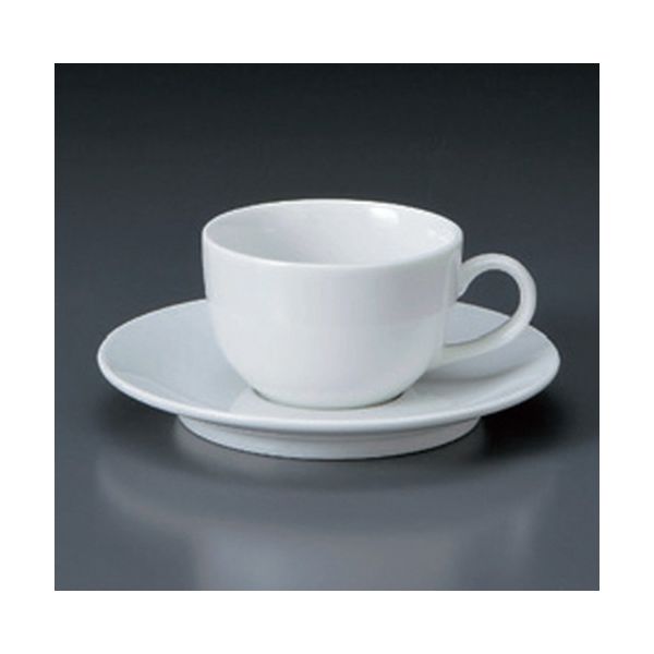 アースモス 美濃焼 カップ＆ソーサー パール紅茶碗皿 [220cc] （6個入）（直送品）