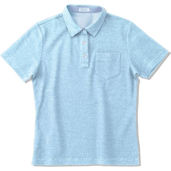 ヤギコーポレーション 半袖ポロシャツ レディス ブルー M NW8045（取寄品）
