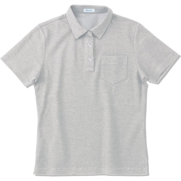 ヤギコーポレーション 半袖ポロシャツ レディス グレイ M NW8045（取寄品）