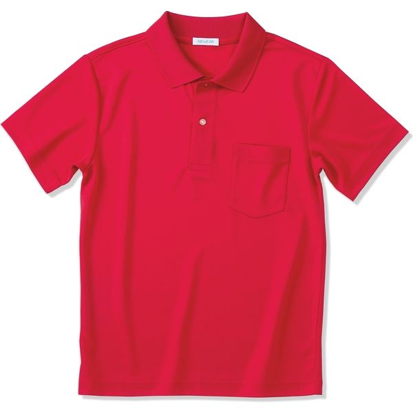 ヤギコーポレーション 半袖ポロシャツ ユニセックス レッド S NW8096（取寄品）