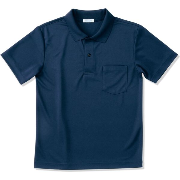 ヤギコーポレーション 半袖ポロシャツ ユニセックス ネイビー SS NW8096（取寄品）