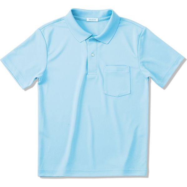 ヤギコーポレーション 半袖ポロシャツ ユニセックス ブルー S NW8096（取寄品）