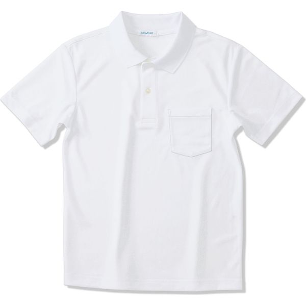 ヤギコーポレーション 半袖ポロシャツ ユニセックス ホワイト S NW8096（取寄品）