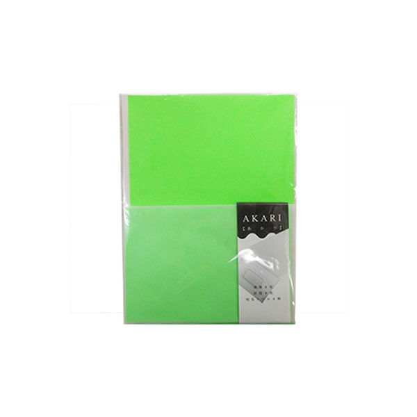 AKARI ビビッドレターセット グリーン VVL-G250 10個 エヒメ紙工（直送品）